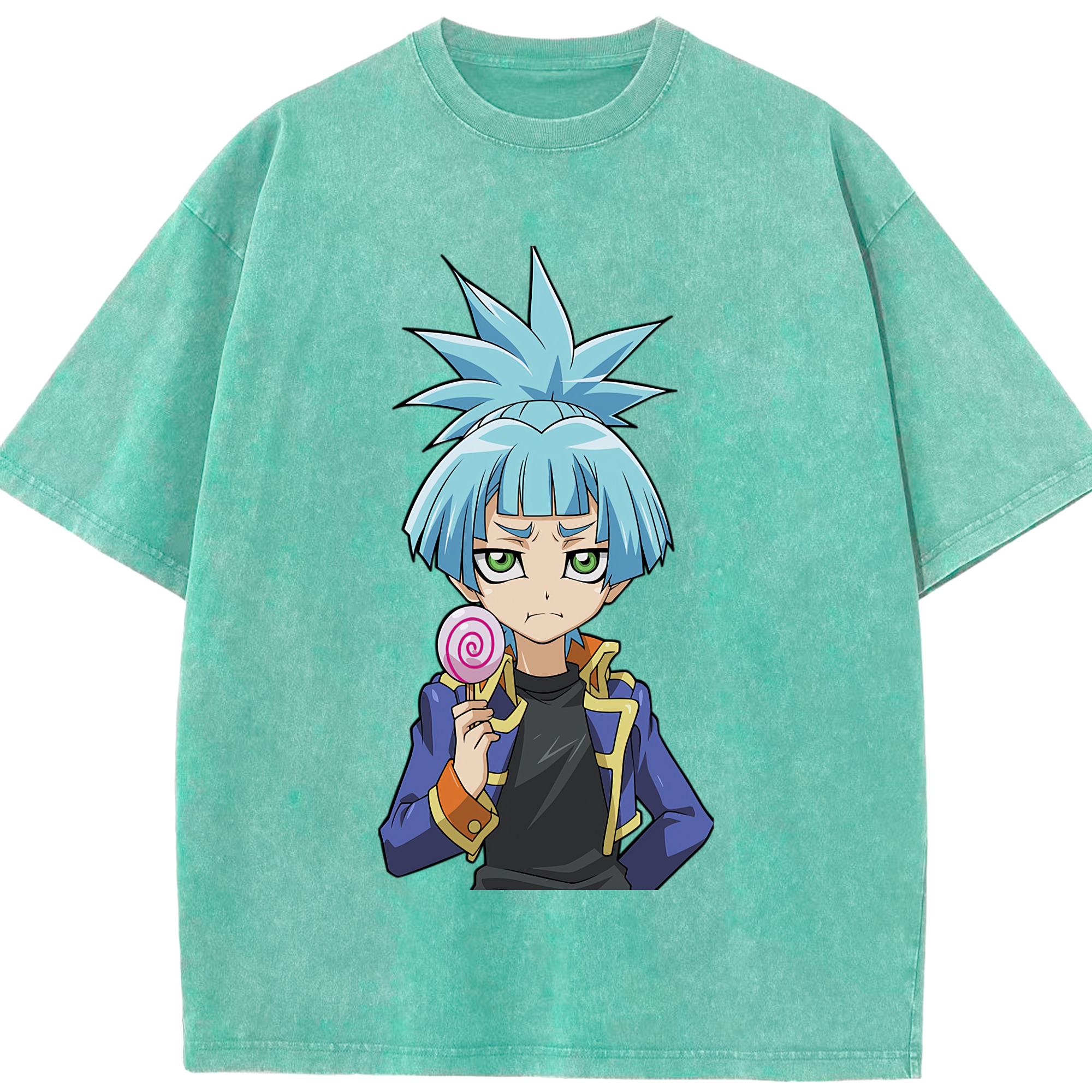 （画像用） 遊☆戯☆王 Yu-Gi-Oh! 綿100% ヴィンテージ風 半袖Tシャツ（フロントプリント）